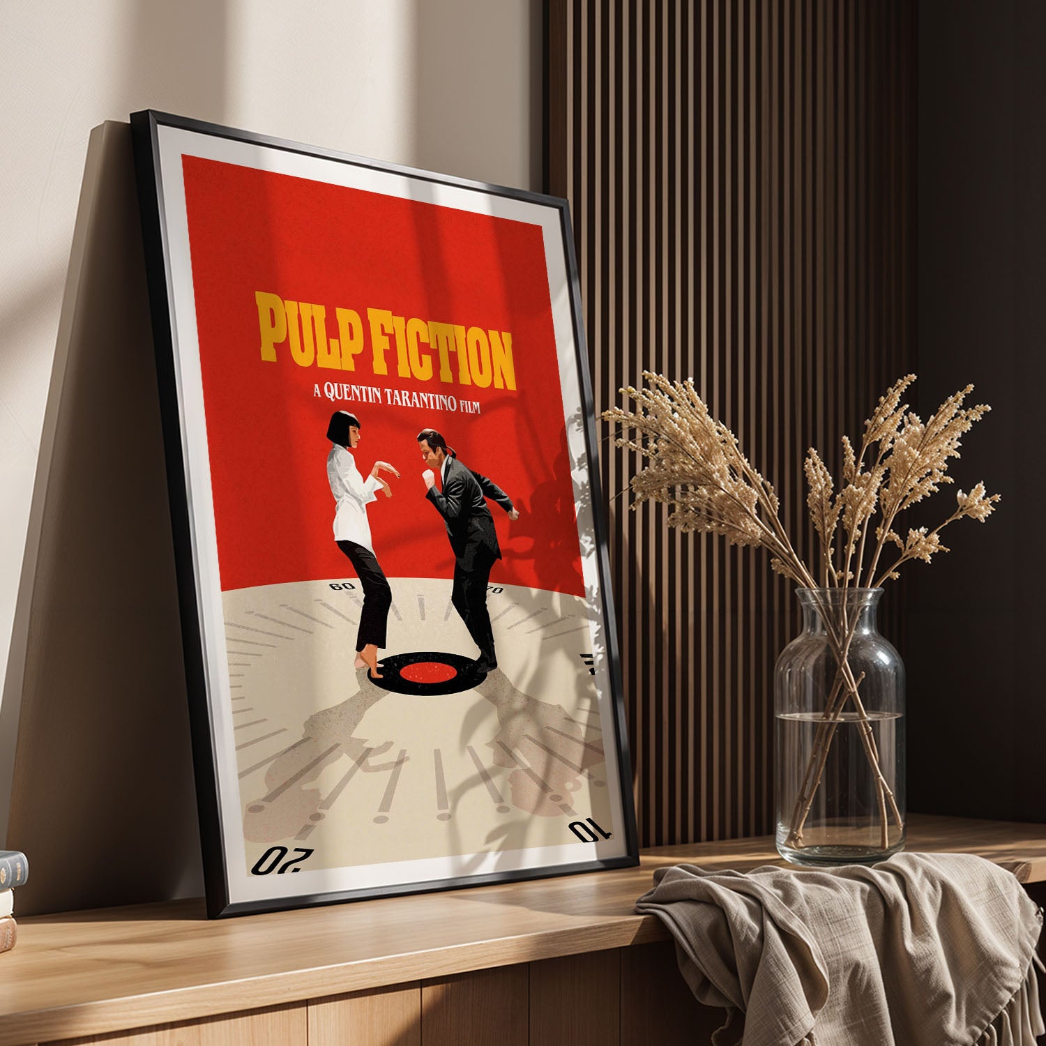 Flex Designs Poster Pulp Fiction Key Visual 11 x 17" Home Goods - Movie 1994 Movie Poster