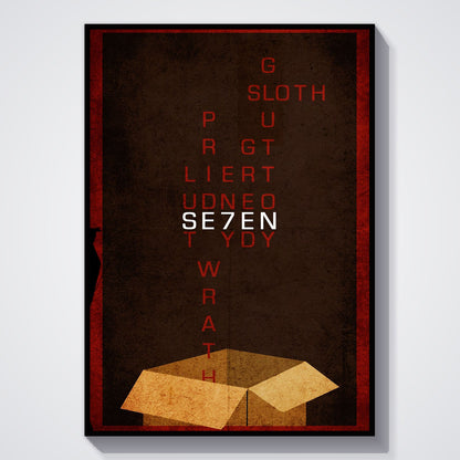 Flex Designs Poster Se7en Minimalist 11 x 17" Home Goods - Movie 1995 Movie Poster