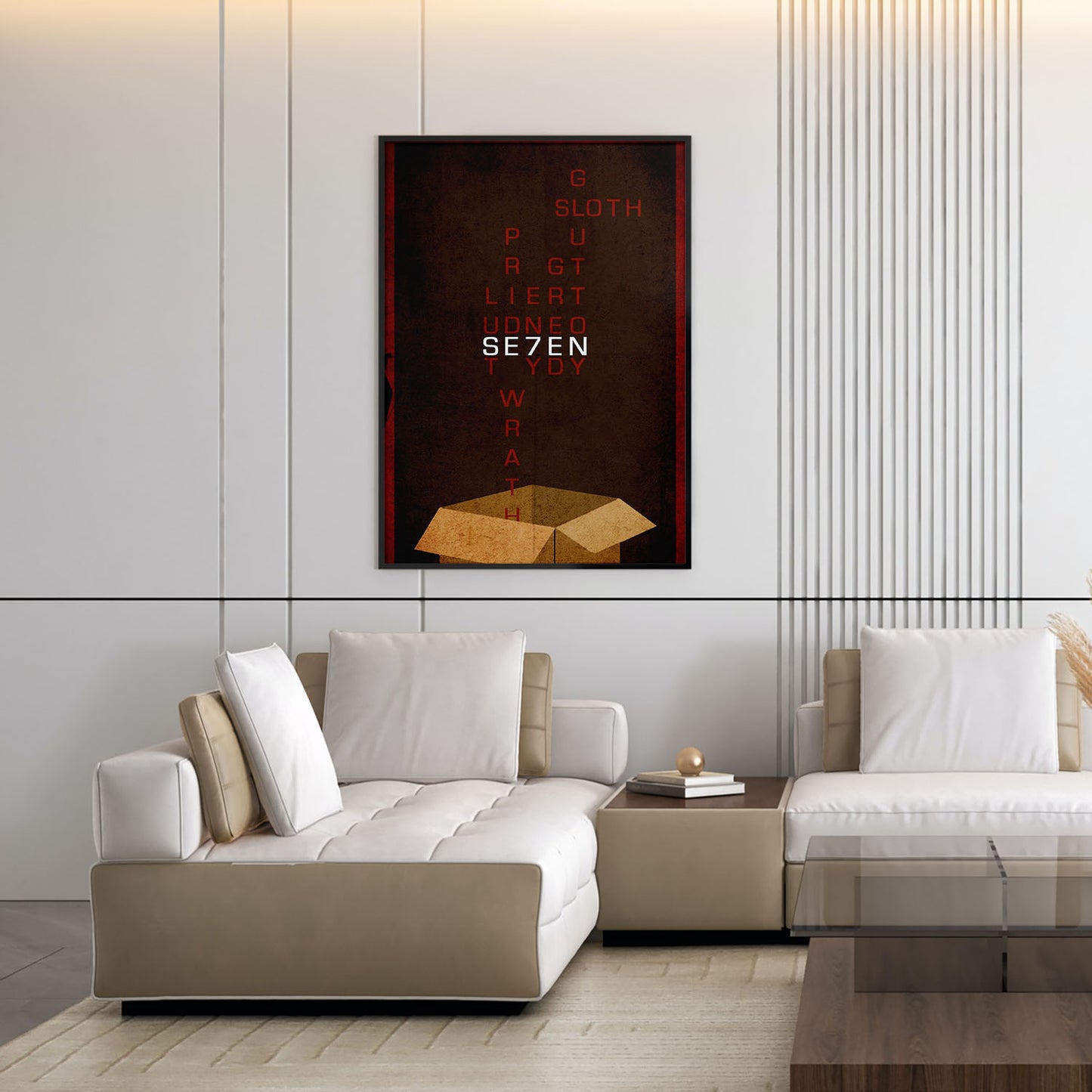 Flex Designs Poster Se7en Minimalist 11 x 17" Home Goods - Movie 1995 Movie Poster