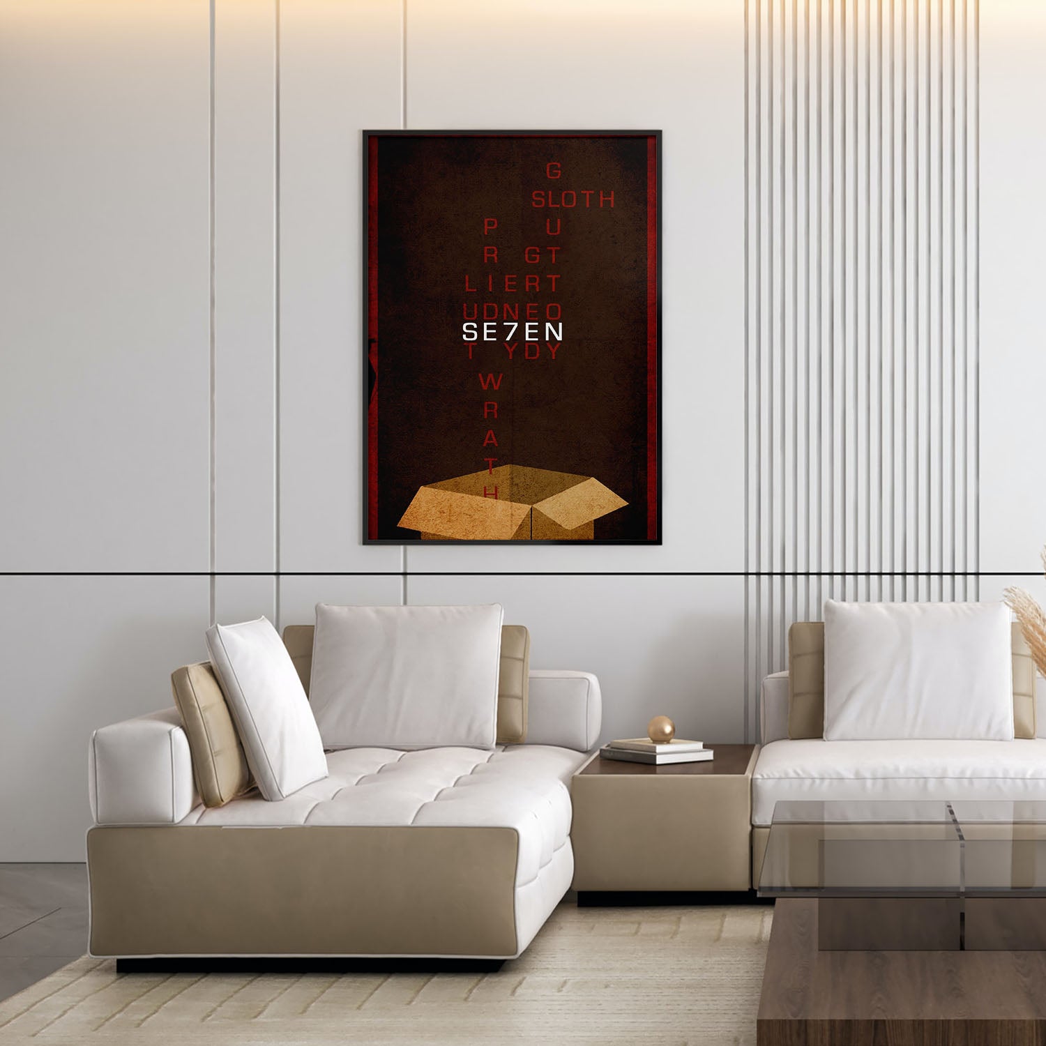Flex Designs Poster Se7en Minimalist 11 x 17" Home Goods - Movie 1995 Movie Poster