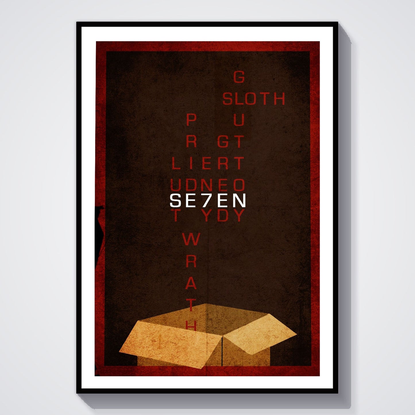 Flex Designs Poster Se7en Minimalist 5 x 7" Home Goods - Movie 1995 Movie Poster