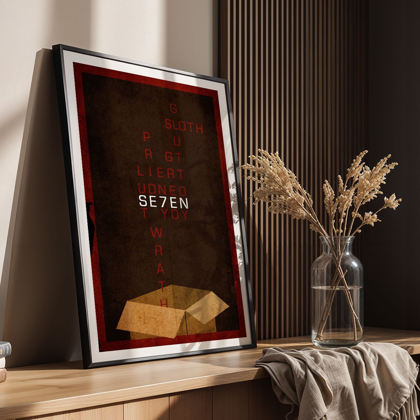 Flex Designs Poster Se7en Minimalist 11 x 17" Home Goods - Movie 1995 Movie Poster