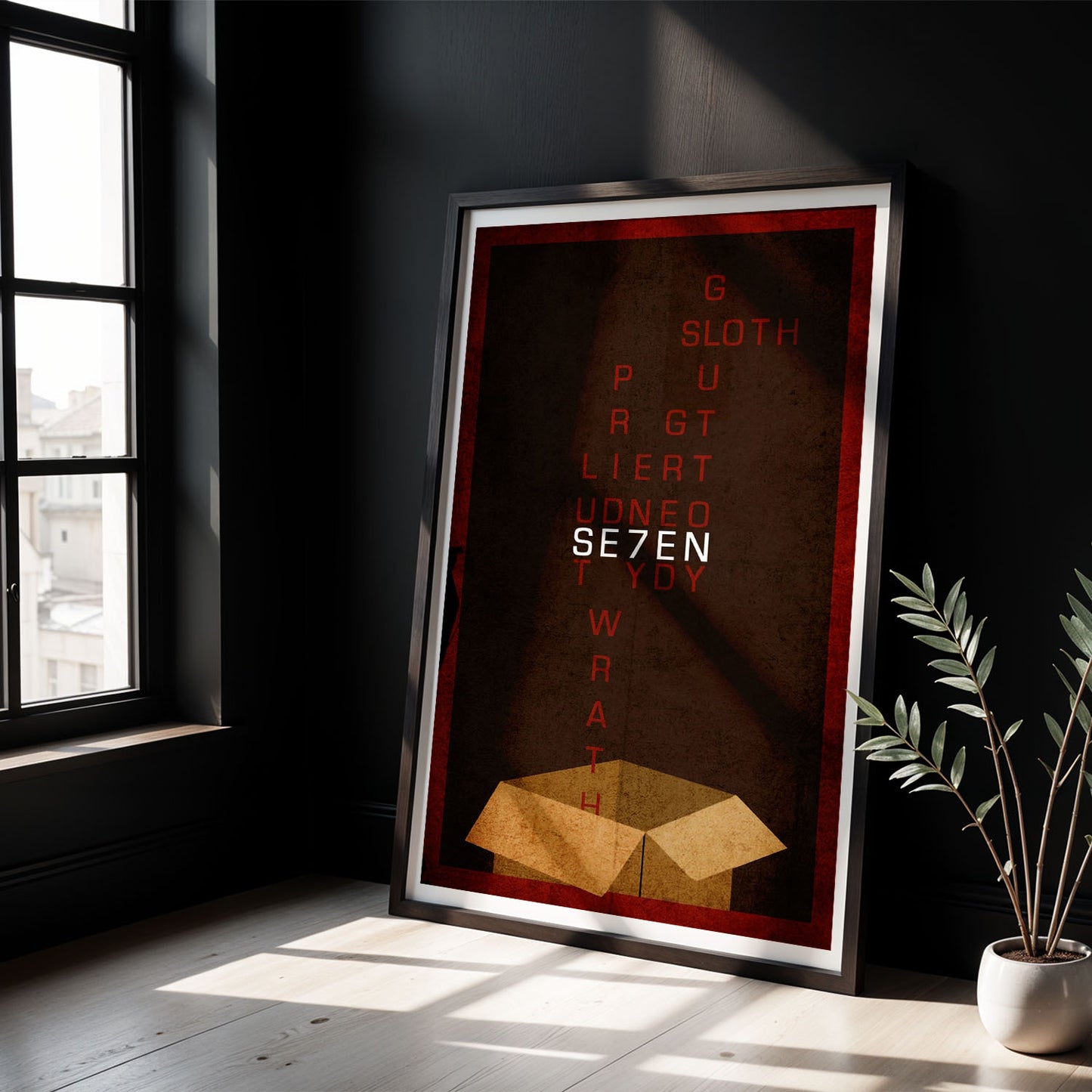 Flex Designs Poster Se7en Minimalist 5 x 7" Home Goods - Movie 1995 Movie Poster