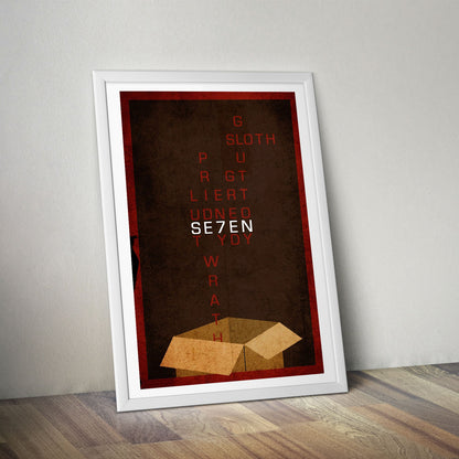 Flex Designs Poster Se7en Minimalist 5 x 7" Home Goods - Movie 1995 Movie Poster