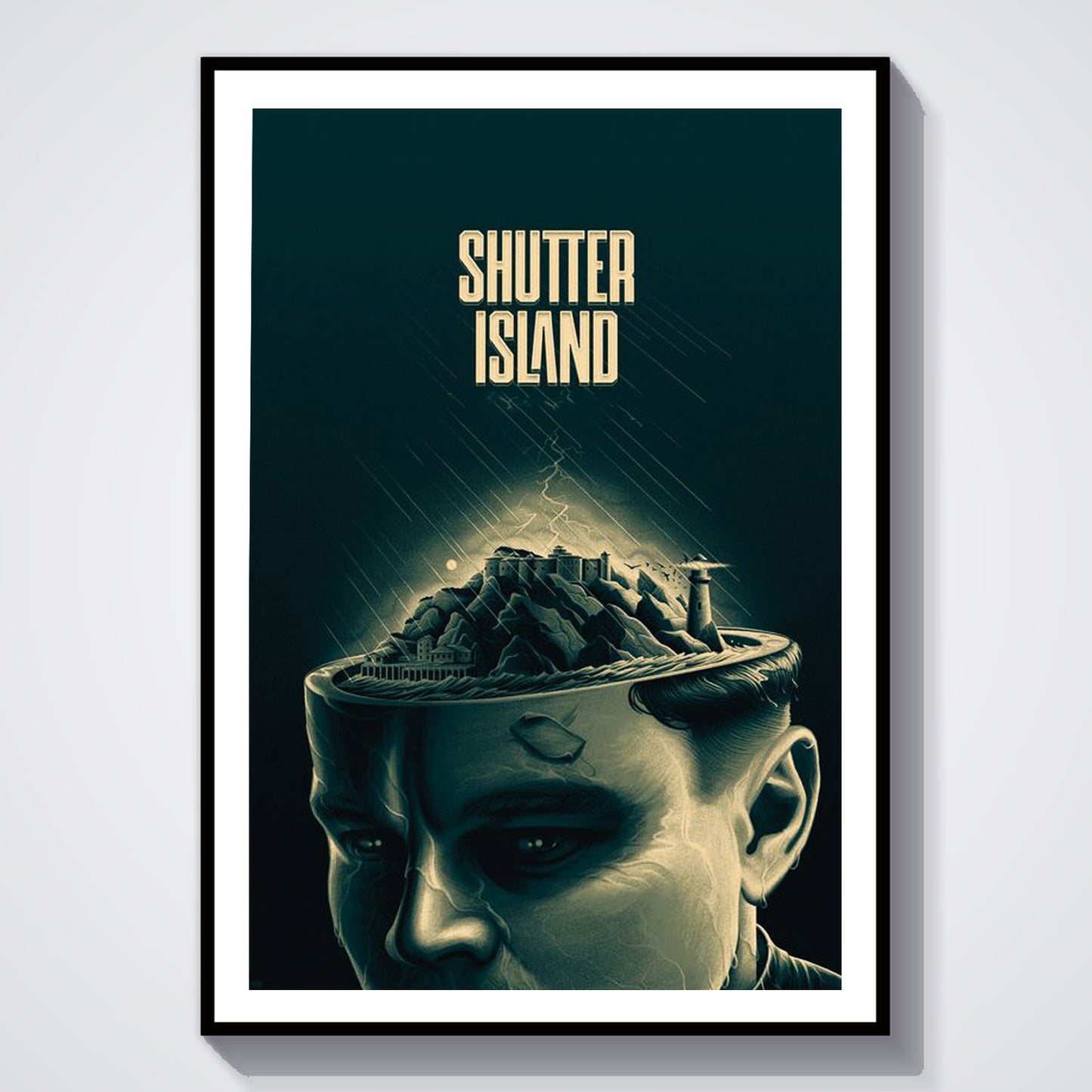 Flex Designs Poster Shutter Island Drawing 5 x 7" Home Goods - Movie 2010 Movie Poster