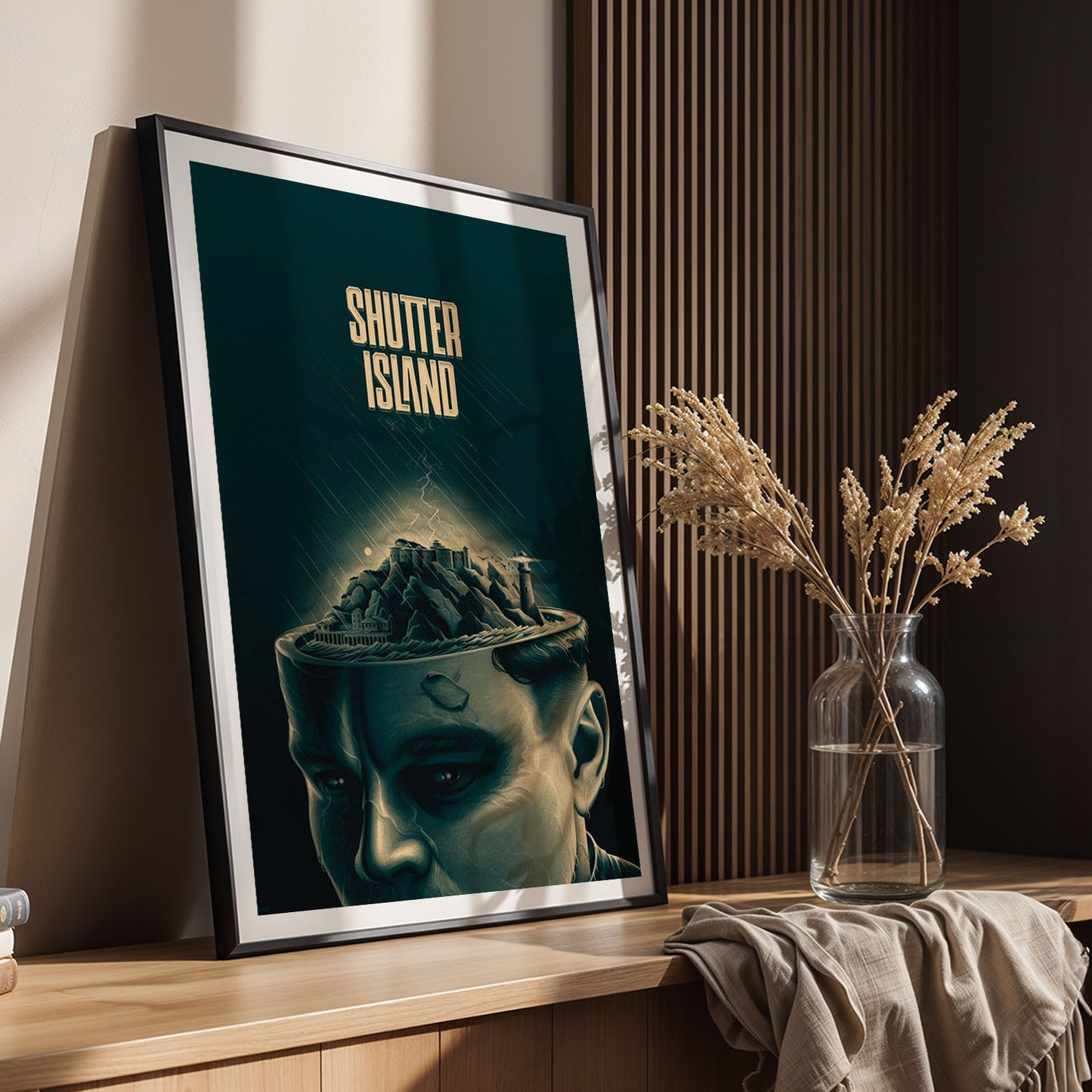 Flex Designs Poster Shutter Island Drawing 11 x 17" Home Goods - Movie 2010 Movie Poster