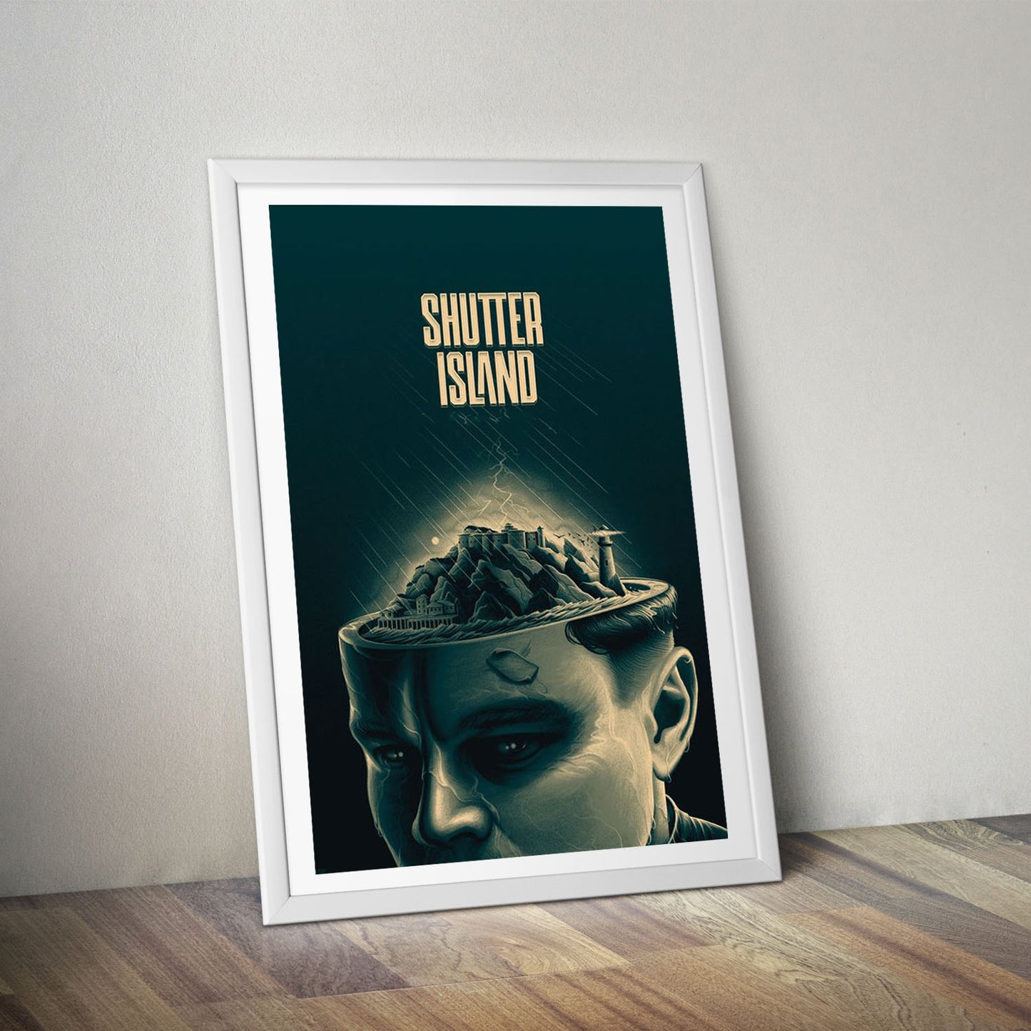 Flex Designs Poster Shutter Island Drawing 5 x 7" Home Goods - Movie 2010 Movie Poster
