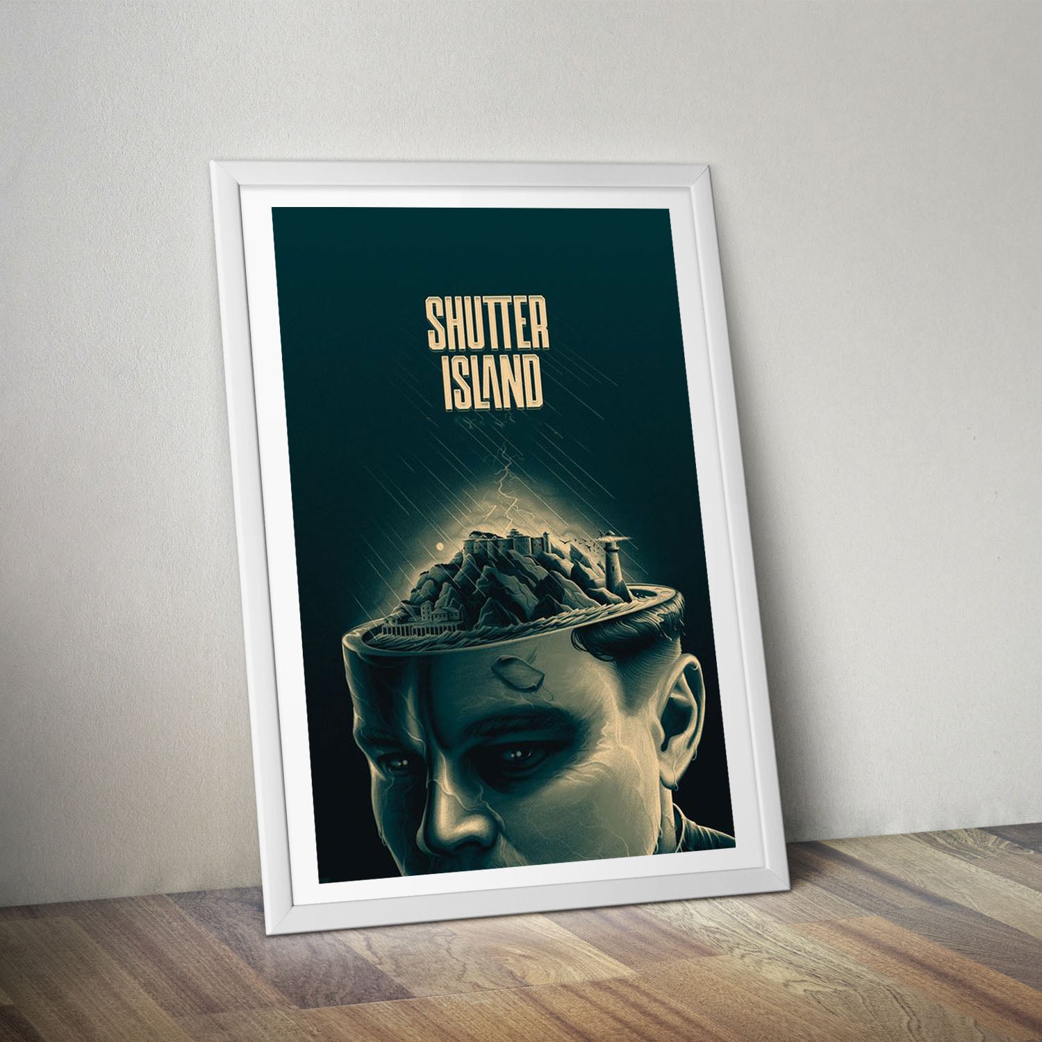 Flex Designs Poster Shutter Island Drawing 5 x 7" Home Goods - Movie 2010 Movie Poster