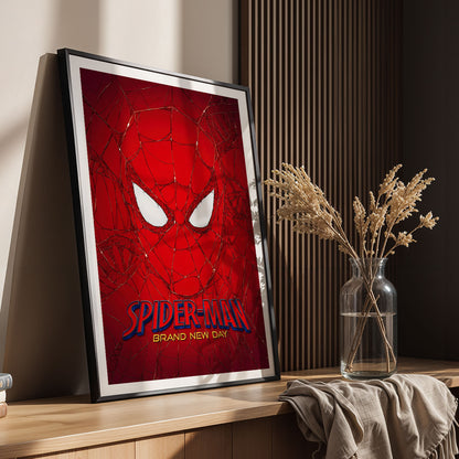 Flex Designs Poster SpiderMan Brand New Day Face 11 x 17" Home Goods - Movie 2026 Movie Poster