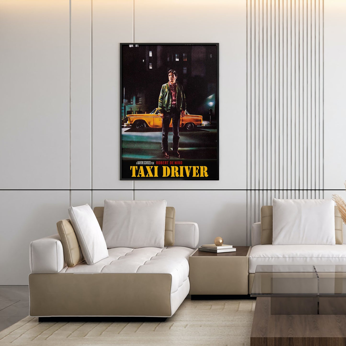 Flex Designs Poster Taxi Driver Cinematic 11 x 17" Home Goods - Movie 1976 Movie Poster