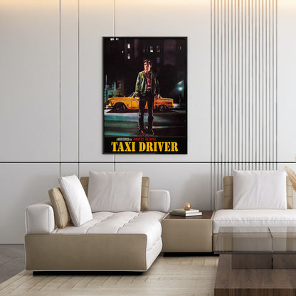 Flex Designs Poster Taxi Driver Cinematic 11 x 17" Home Goods - Movie 1976 Movie Poster
