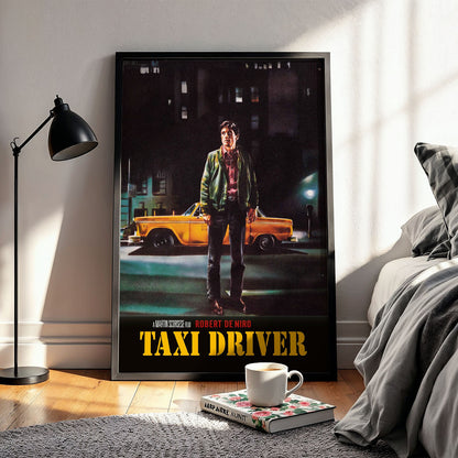 Flex Designs Poster Taxi Driver Cinematic 11 x 17" Home Goods - Movie 1976 Movie Poster