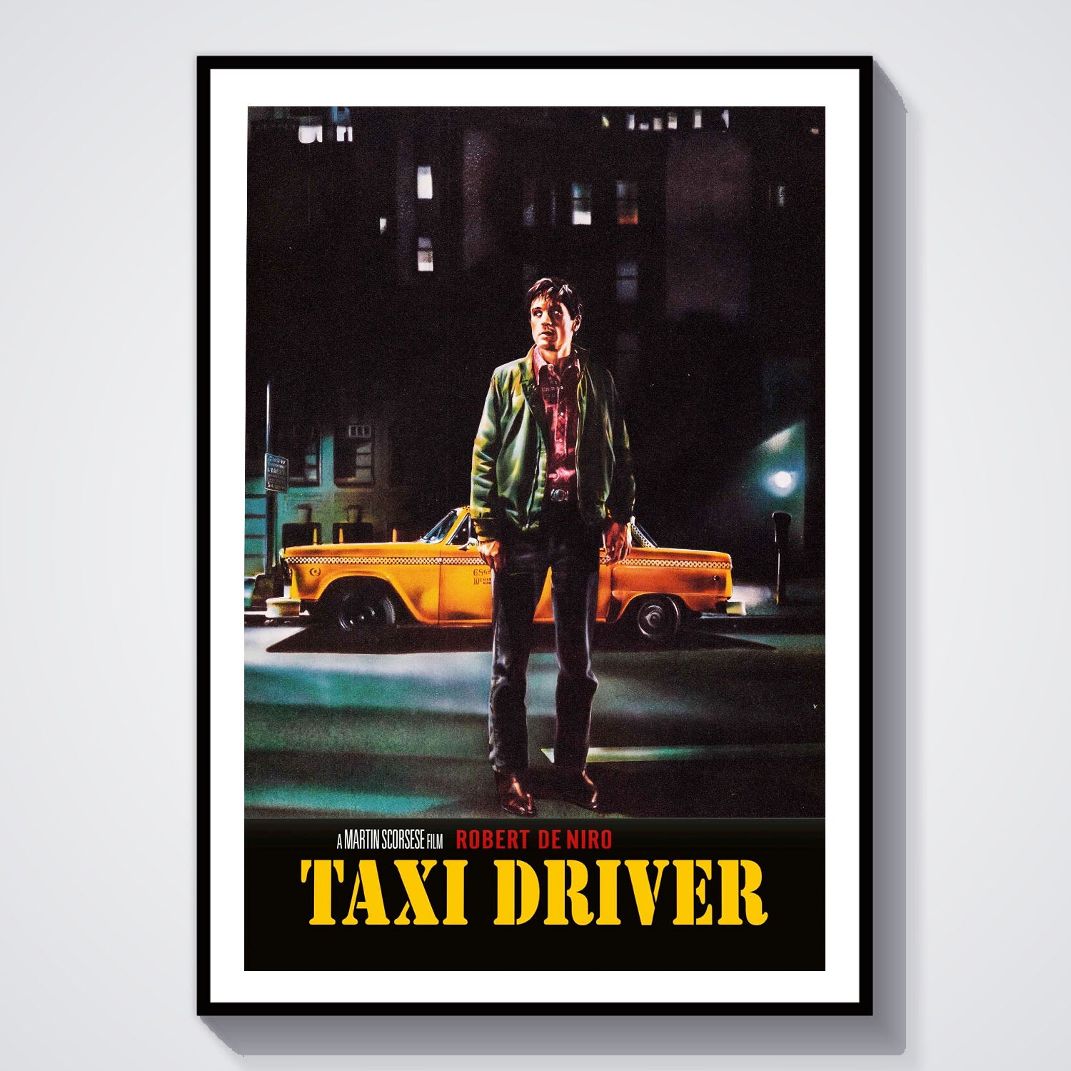 Flex Designs Poster Taxi Driver Cinematic 5 x 7" Home Goods - Movie 1976 Movie Poster