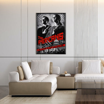 Flex Designs Poster The Americans Noir 11 x 17" Home Goods - TV show 2013 TV show Poster
