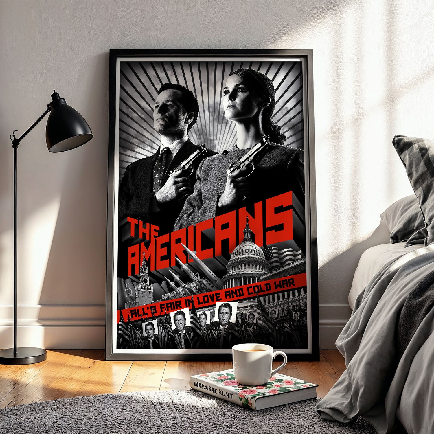 Flex Designs Poster The Americans Noir 11 x 17" Home Goods - TV show 2013 TV show Poster