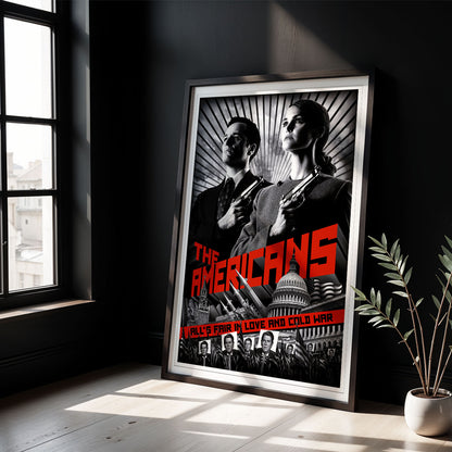 Flex Designs Poster The Americans Noir 5 x 7" Home Goods - TV show 2013 TV show Poster