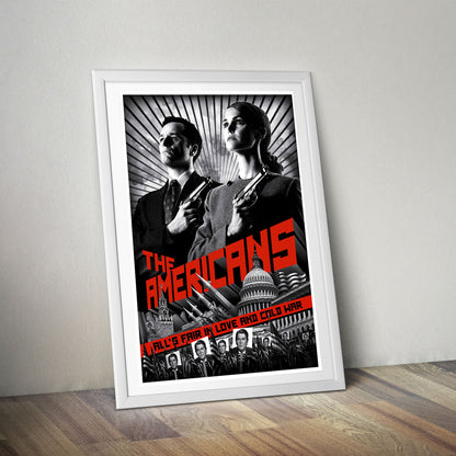 Flex Designs Poster The Americans Noir 5 x 7" Home Goods - TV show 2013 TV show Poster
