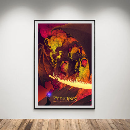 Flex Designs Poster The Lord of the Rings The Fellowship of the Ring Neon 5 x 7" Home Goods - Movie 2001 Movie Poster