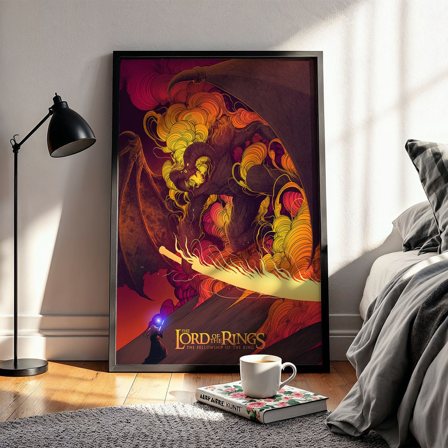 Flex Designs Poster The Lord of the Rings The Fellowship of the Ring Neon 11 x 17" Home Goods - Movie 2001 Movie Poster