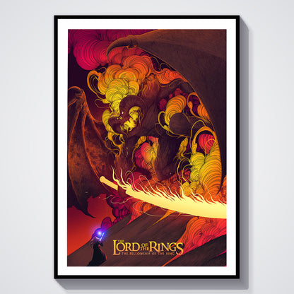 Flex Designs Poster The Lord of the Rings The Fellowship of the Ring Neon 5 x 7" Home Goods - Movie 2001 Movie Poster