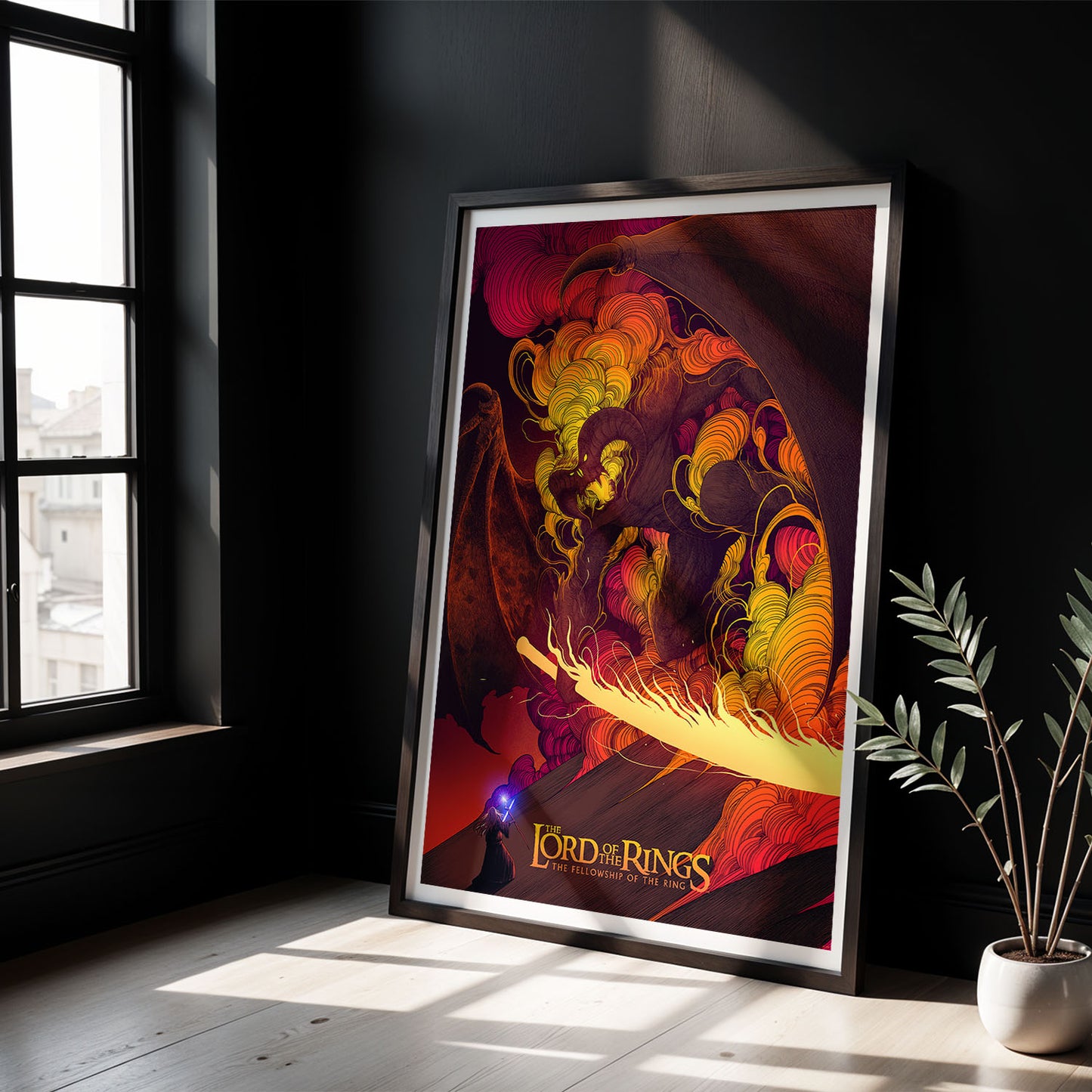 Flex Designs Poster The Lord of the Rings The Fellowship of the Ring Neon 5 x 7" Home Goods - Movie 2001 Movie Poster
