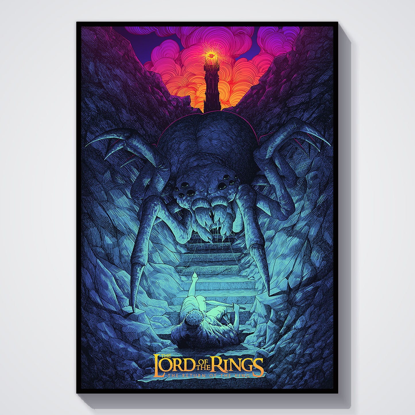 Flex Designs Poster The Lord of the Rings The Return of the King Neon 11 x 17" Home Goods - Movie 2003 Movie Poster