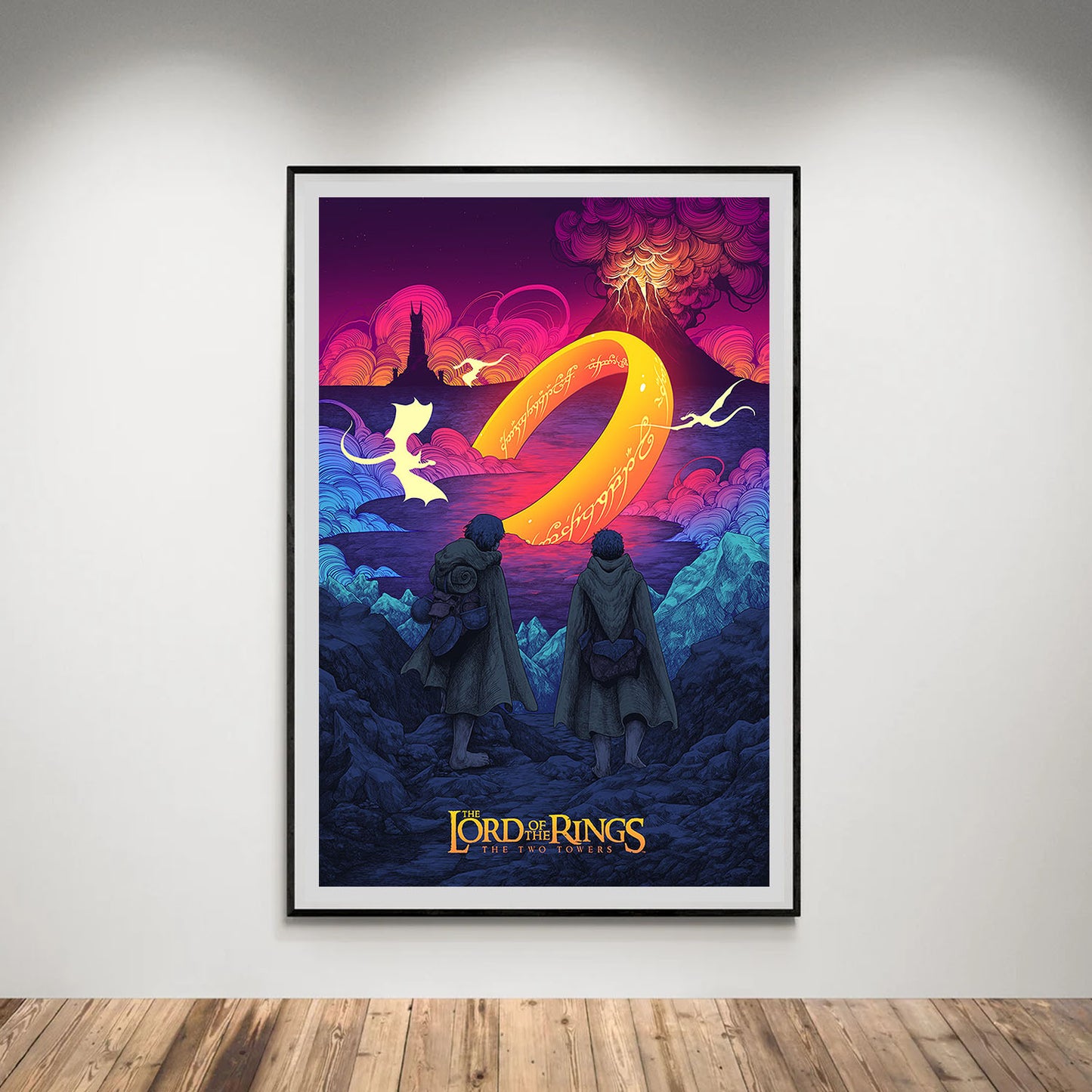Flex Designs Poster The Lord of the Rings The Two Towers Neon 5 x 7" Home Goods - Movie 2002 Movie Poster