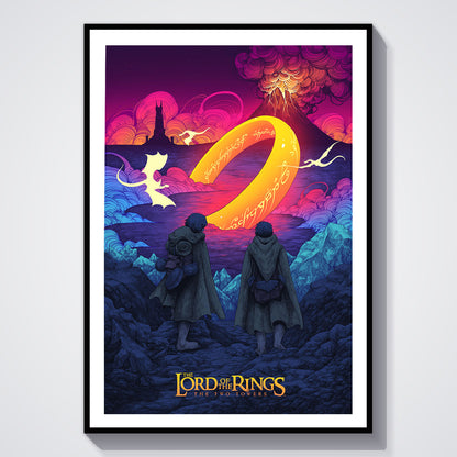 Flex Designs Poster The Lord of the Rings The Two Towers Neon 5 x 7" Home Goods - Movie 2002 Movie Poster
