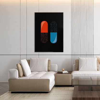 Flex Designs Poster The Matrix Pills 11 x 17" Home Goods - Movie 1999 Movie Poster