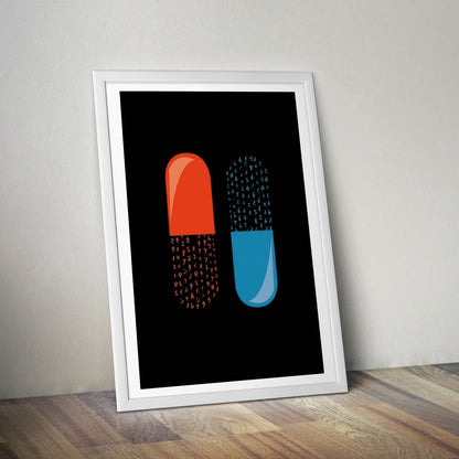 Flex Designs Poster The Matrix Pills 5 x 7" Home Goods - Movie 1999 Movie Poster