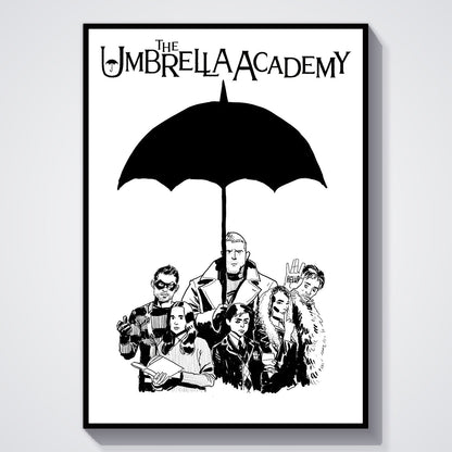 Flex Designs Poster The Umbrella Academy Cartoon 11 x 17" Home Goods - TV show 2019 TV show Poster
