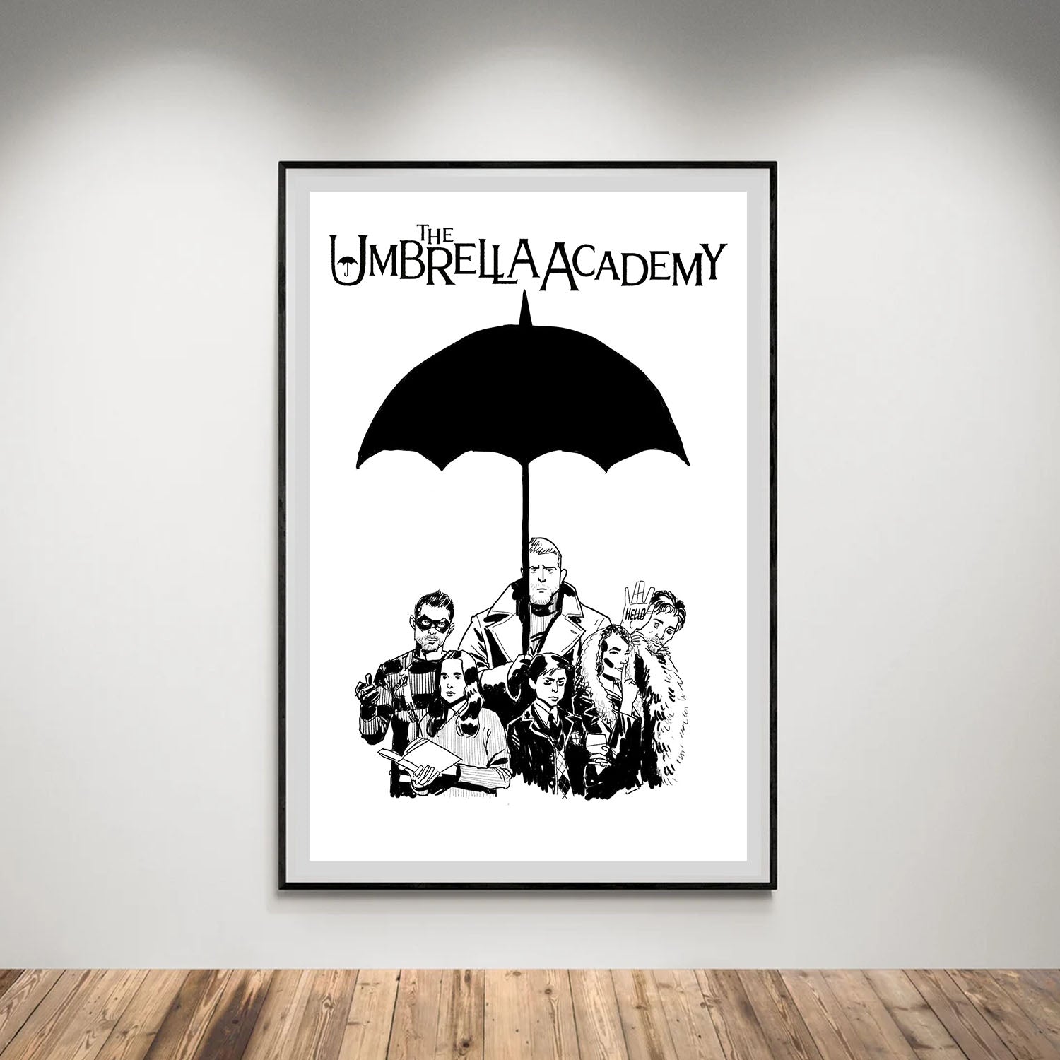 Flex Designs Poster The Umbrella Academy Cartoon 5 x 7" Home Goods - TV show 2019 TV show Poster