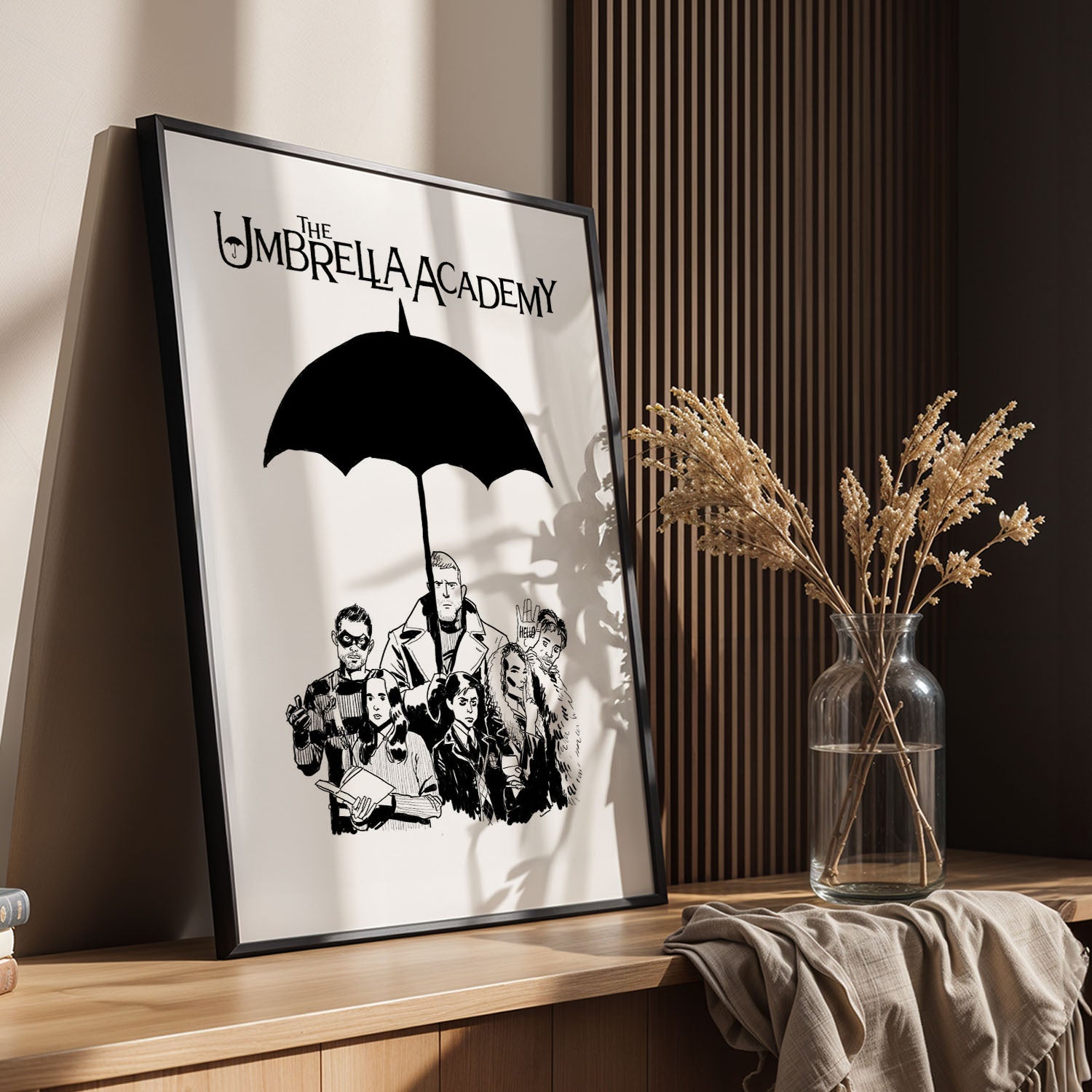 Flex Designs Poster The Umbrella Academy Cartoon 11 x 17" Home Goods - TV show 2019 TV show Poster