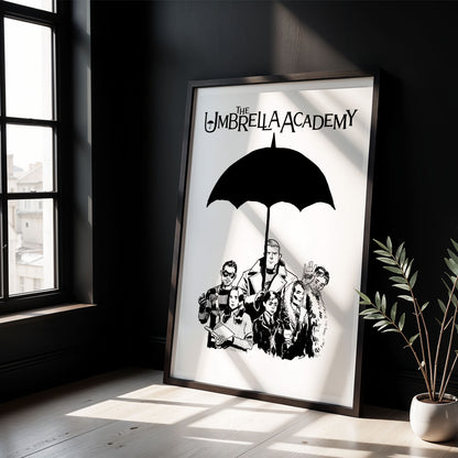 Flex Designs Poster The Umbrella Academy Cartoon 5 x 7" Home Goods - TV show 2019 TV show Poster