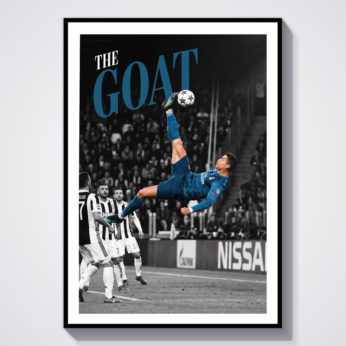 Flex Designs Poster Cristiano Ronaldo Bicycle Kick 5 x 7" Home Goods - Sports  Poster