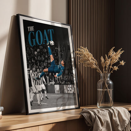 Flex Designs Poster Cristiano Ronaldo Bicycle Kick 11 x 17" Home Goods - Sports  Poster