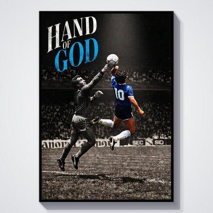 Flex Designs Poster Diego Maradona Hand of God 11 x 17" Home Goods - Sports  Poster