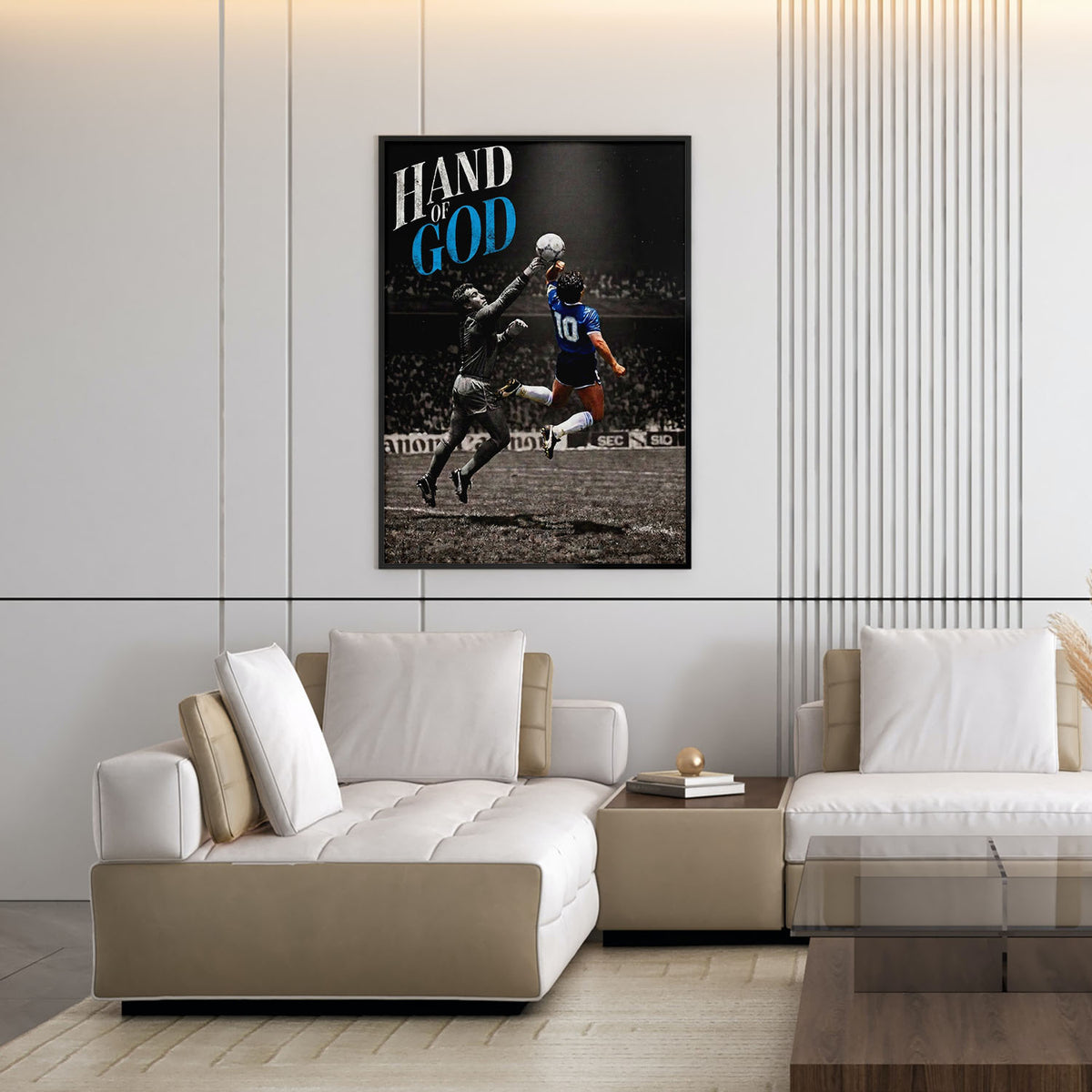 Flex Designs Poster Diego Maradona Hand of God 11 x 17" Home Goods - Sports  Poster