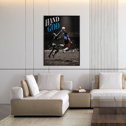 Flex Designs Poster Diego Maradona Hand of God 11 x 17" Home Goods - Sports  Poster