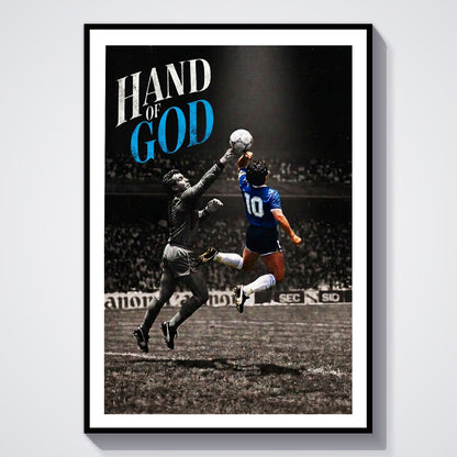 Flex Designs Poster Diego Maradona Hand of God 5 x 7" Home Goods - Sports  Poster