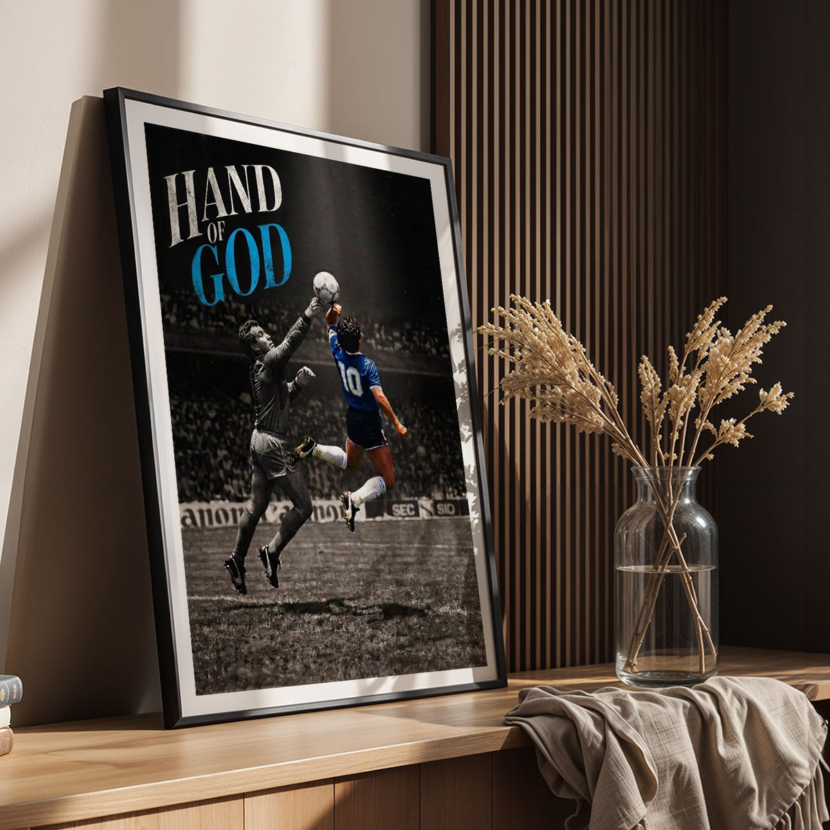Flex Designs Poster Diego Maradona Hand of God 11 x 17" Home Goods - Sports  Poster