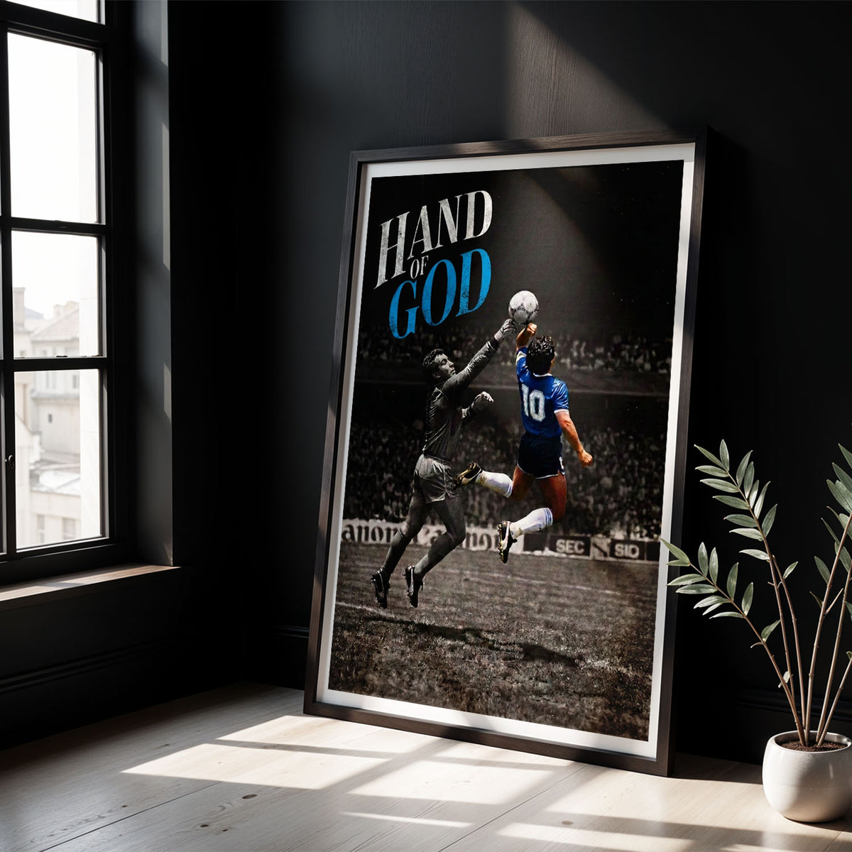Flex Designs Poster Diego Maradona Hand of God 5 x 7" Home Goods - Sports  Poster