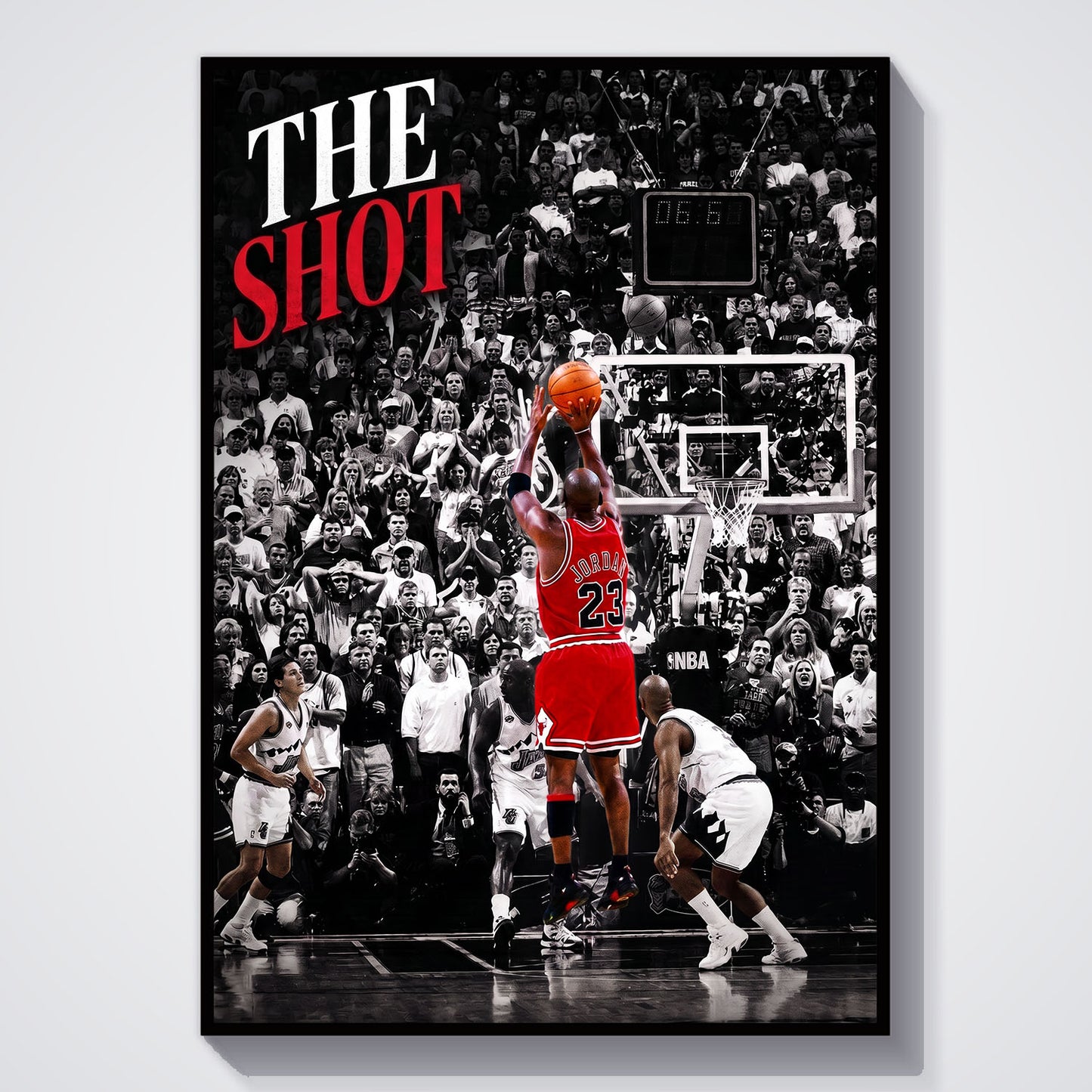 Flex Designs Poster Michael Jordan The Shot 11 x 17" Home Goods - Sports  Poster