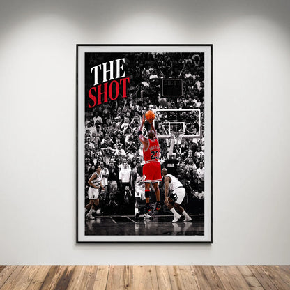 Flex Designs Poster Michael Jordan The Shot 5 x 7" Home Goods - Sports  Poster