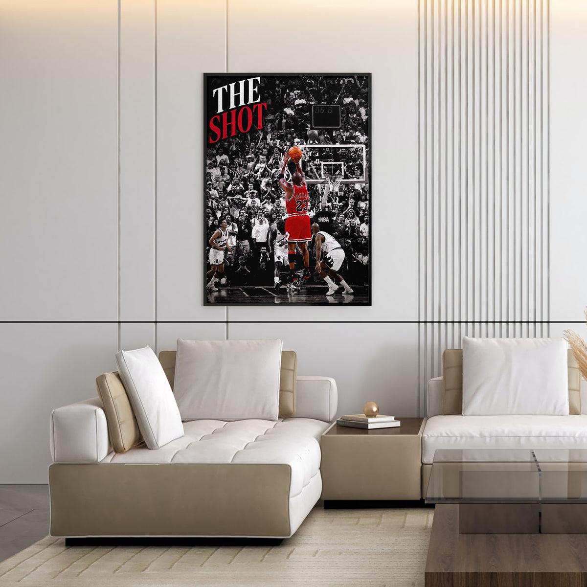 Flex Designs Poster Michael Jordan The Shot 11 x 17" Home Goods - Sports  Poster