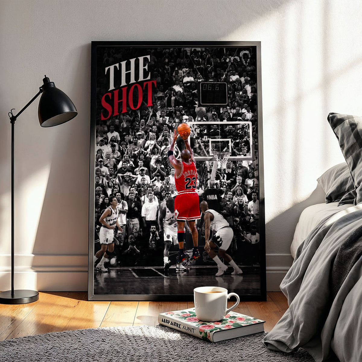 Flex Designs Poster Michael Jordan The Shot 11 x 17" Home Goods - Sports  Poster