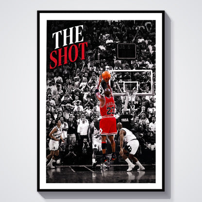 Flex Designs Poster Michael Jordan The Shot 5 x 7" Home Goods - Sports  Poster