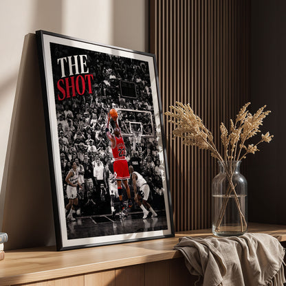 Flex Designs Poster Michael Jordan The Shot 11 x 17" Home Goods - Sports  Poster
