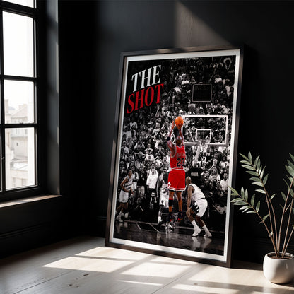 Flex Designs Poster Michael Jordan The Shot 5 x 7" Home Goods - Sports  Poster