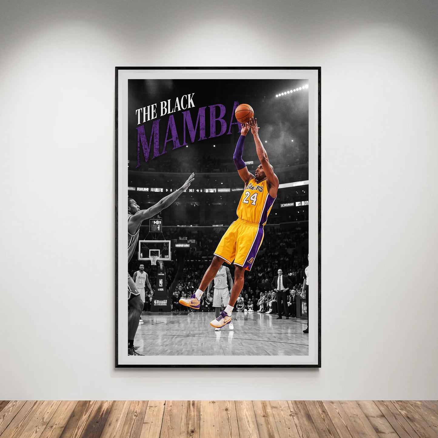 Flex Designs Poster Kobe Bryant Black Mamba Fadeaway 5 x 7" Home Goods - Sports  Poster